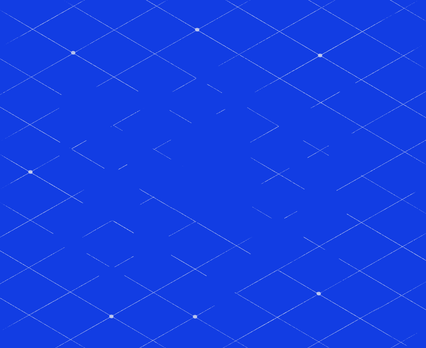 Isometric illustration of a glowing hexagon among building blocks, representing candidate skills